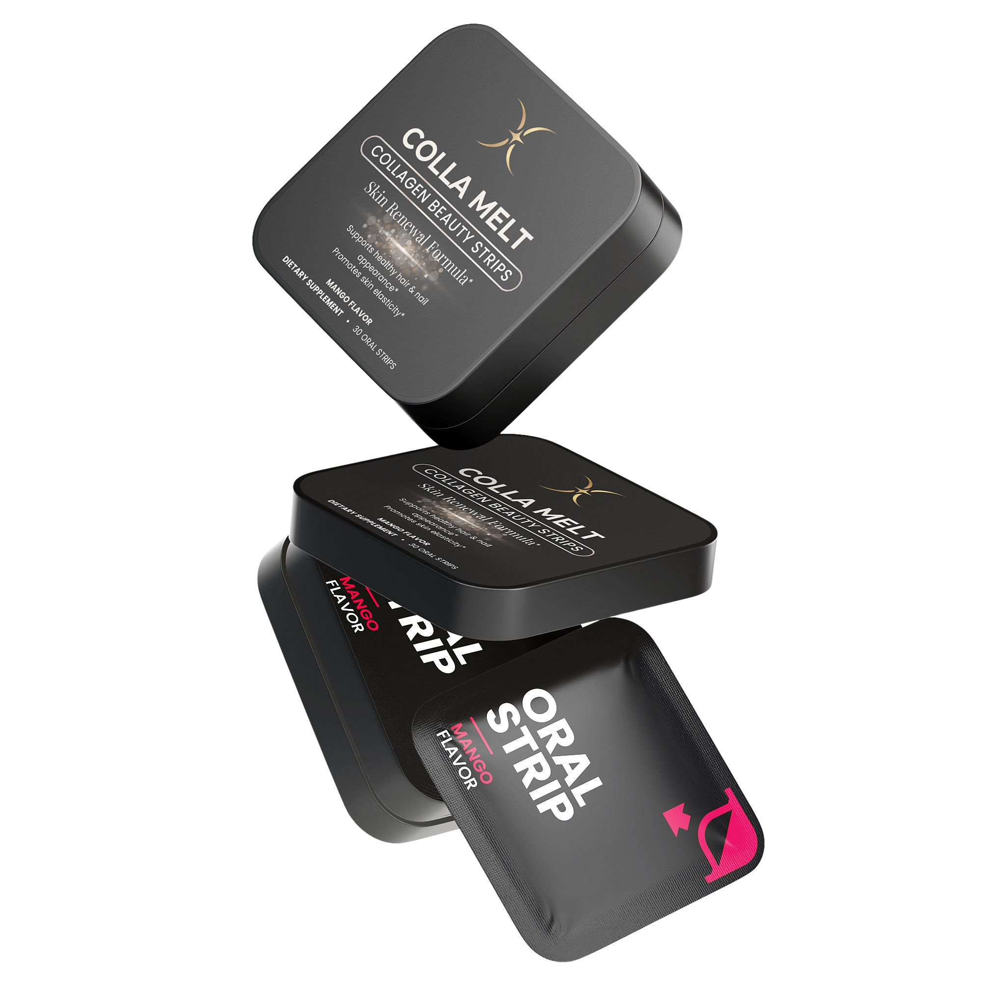 COLLA MELT — Collagen Beauty Strips — Majestic X tin, view 3