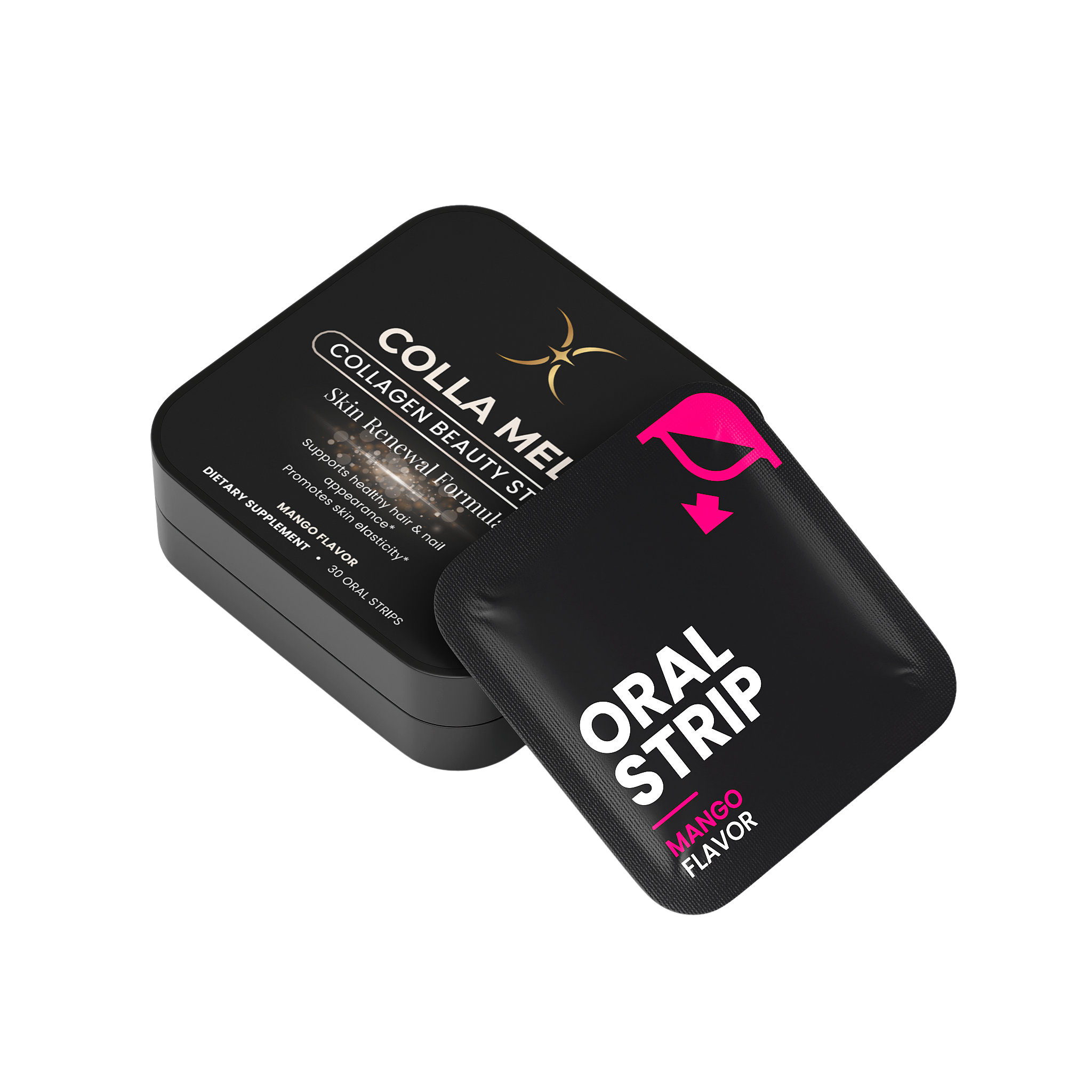 COLLA MELT — Collagen Beauty Strips — Majestic X tin, view 5