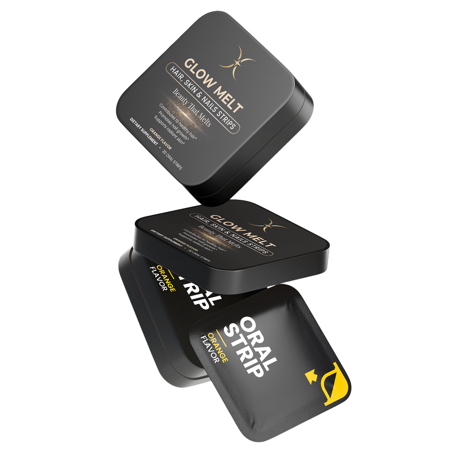 GLOW MELT — Hair, Skin & Nails Strips — Majestic X tin, view 4