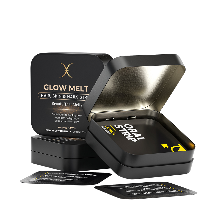GLOW MELT — Hair, Skin & Nails Strips — Majestic X tin, view 5