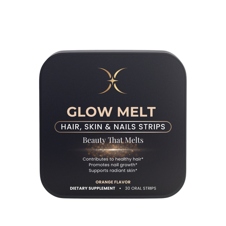 GLOW MELT — Hair, Skin & Nails Strips — Majestic X tin