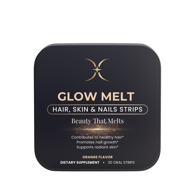 GLOW MELT — Hair, Skin & Nails Strips — Majestic X tin