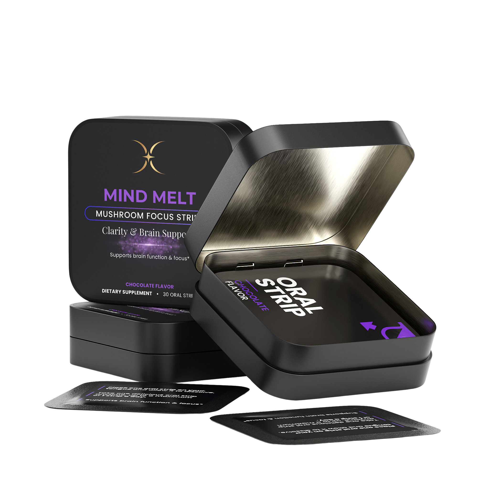 MIND MELT — Mushroom Focus Strips — Majestic X tin, view 5