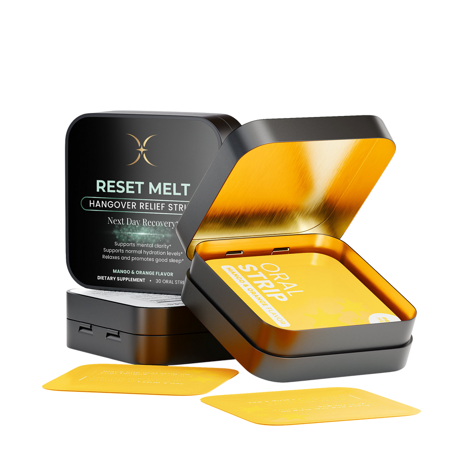 RESET MELT — Hangover Recovery Strips — Majestic X tin, view 5